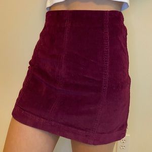 Wild Fable maroon corduroy skirt